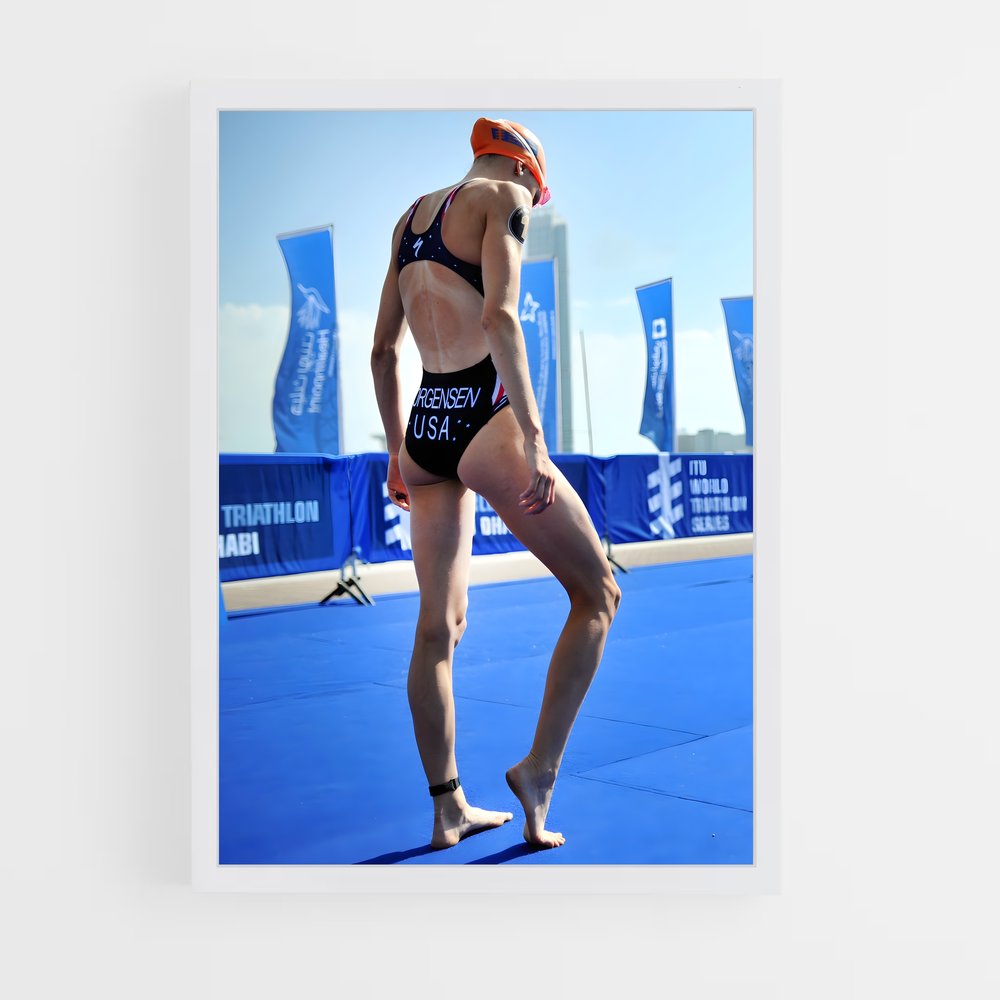Poster Gwen de jorgensen – affiche Athlétisme (vue 3)